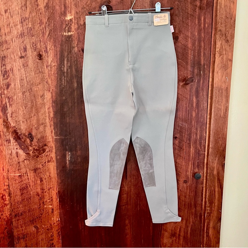 Tailored Sportsman gray riding breeches size 26 long - new with tags